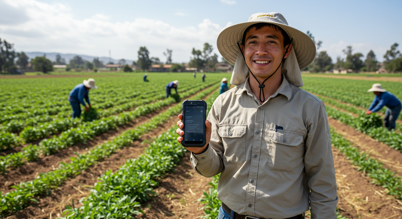 control de tareo en agroindustria